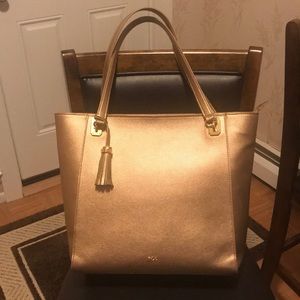 Ralph Lauren Gold Tote Bag
